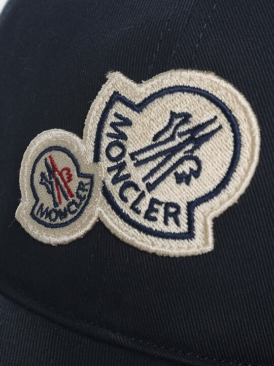 楽天市場】MONCLER (モンクレール) ダブルワッペン コットン キャップ 