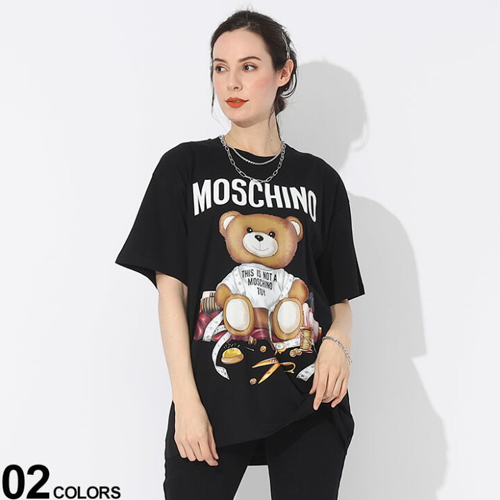 楽天市場】MOSCHINO (モスキーノ) ベアプリント クルーネック 半袖 T  