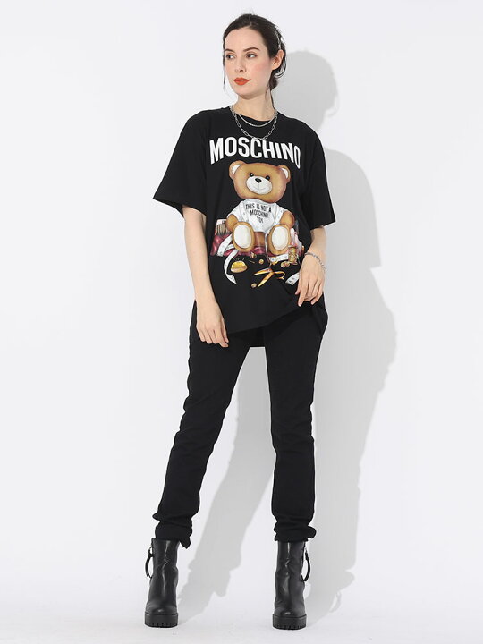 楽天市場】MOSCHINO (モスキーノ) ベアプリント クルーネック 半袖 T  