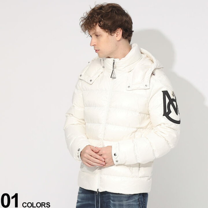楽天市場】MONCLER (モンクレール) 肩モチーフ ロゴ フード着脱 