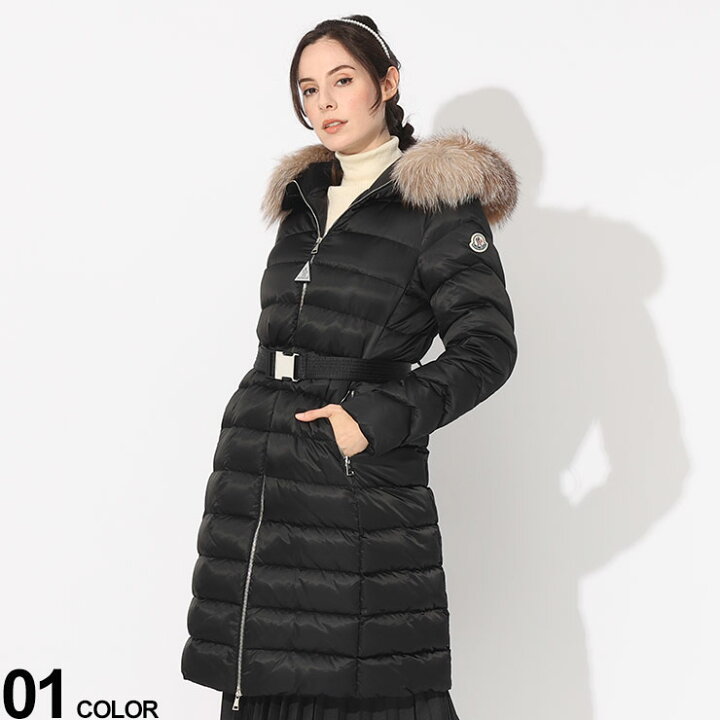 楽天市場】MONCLER (モンクレール) ファーフード ウエストベルト 