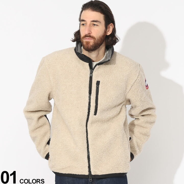 楽天市場】CANADA GOOSE (カナダグース) 袖ロゴ フルジップ ボア  