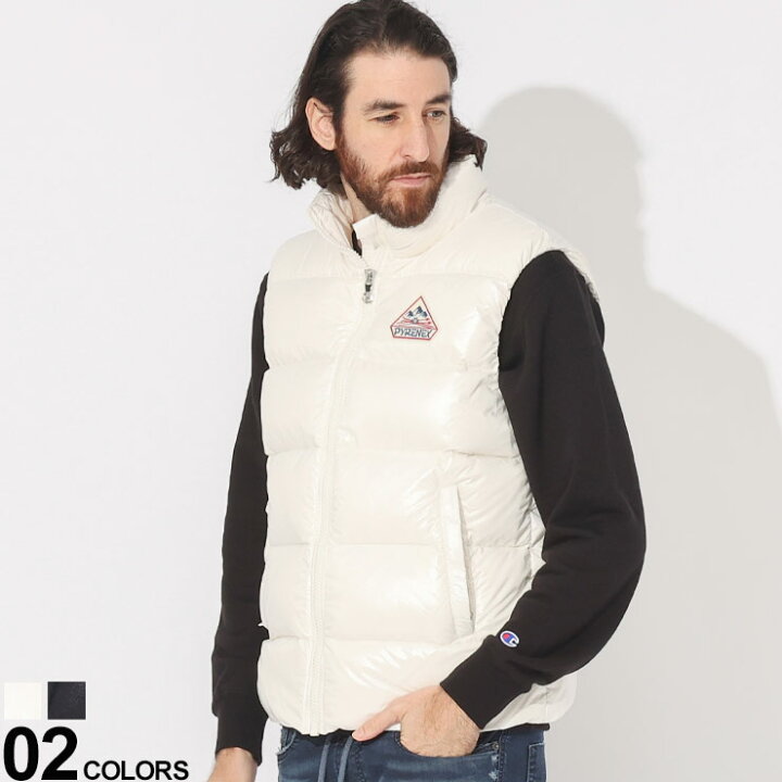 楽天市場】PYRENEX (ピレネックス) 胸ロゴ フルジップ ダウンベスト  
