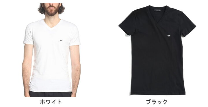 楽天市場】EMPORIO ARMANI エンポリオアルマーニ ワンポイント Vネック 