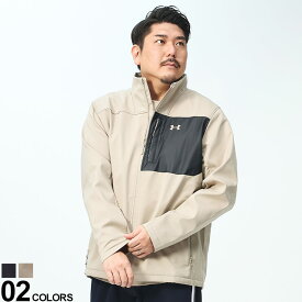 大きいサイズ メンズ UNDER ARMOUR (アンダーアーマー) coldgear LOOSE STORM 裏フリース フルジップ ジャケット Storm CGI Shield Jacket ブルゾン スタンド スポーツ 1371586