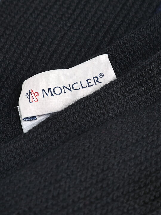 楽天市場】MONCLER (モンクレール) トリコロール リブ マフラー 