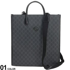 GUCCI (グッチ) インターロッキング トートバッグブランド メンズ 男性 バッグ 鞄 トート ショルダー レザー GC67415592TH