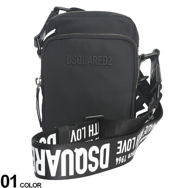楽天市場】DSQUARED2 (ディースクエアード) ロゴストラップ ショルダー  