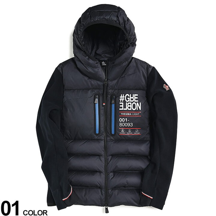 楽天市場】MONCLER (モンクレール) 胸BIGロゴ フロントダウン フリース 