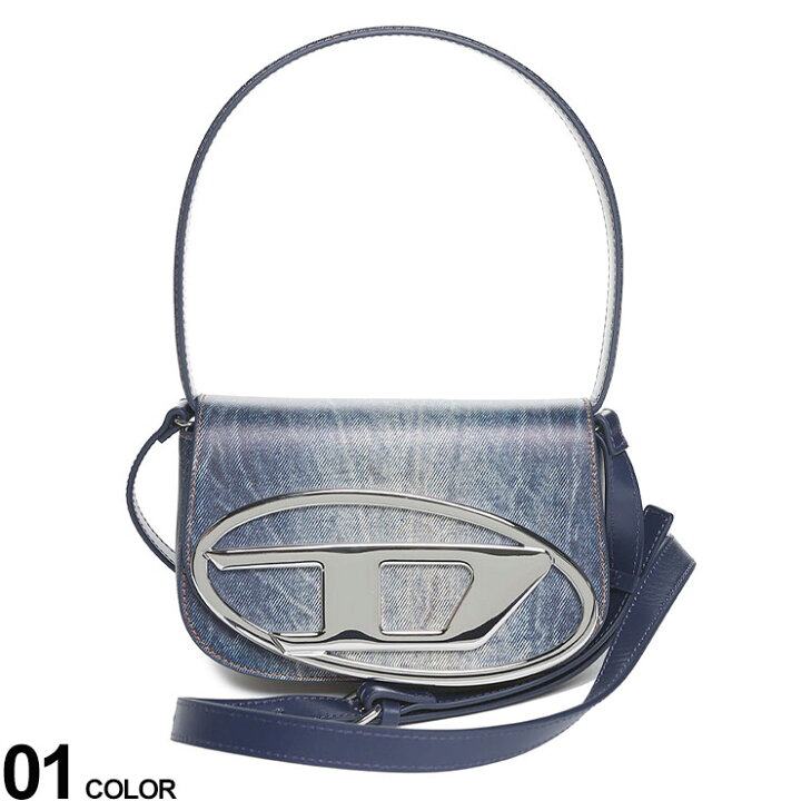 楽天市場】DIESEL (ディーゼル) デニムプリント ロゴ ハンドバッグ 1DR  