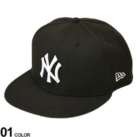 NEW ERA (ニューエラ) ニューヨークヤンキース 刺繍 6パネル ベースボールキャップ 11591127 大きいサイズ メンズ キャップ 帽子 ベースボールキャップ