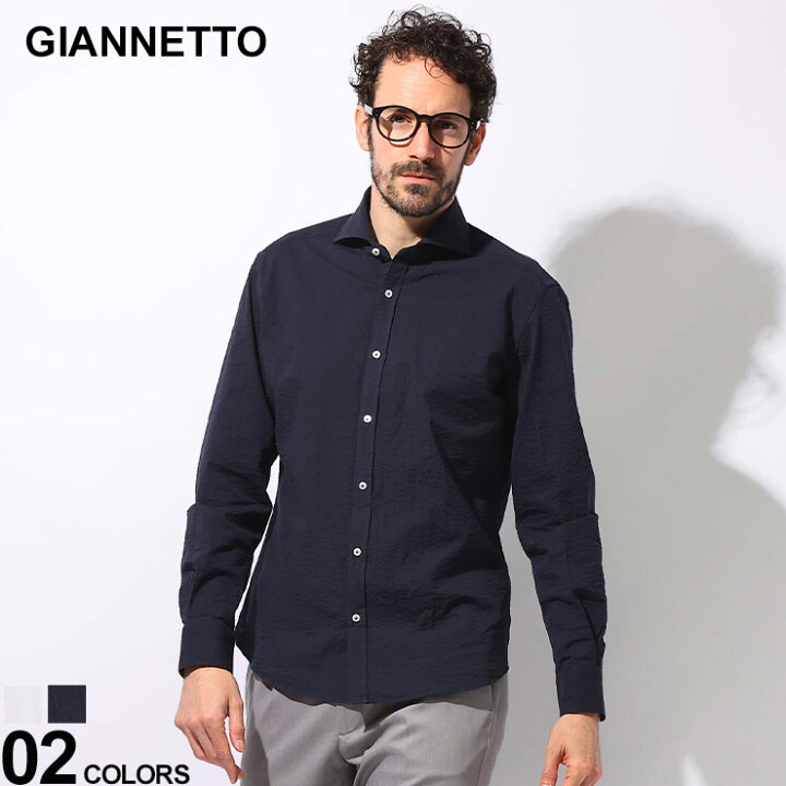楽天市場】GIANNETTO (ジャンネット) シアサッカー スリムフィット 