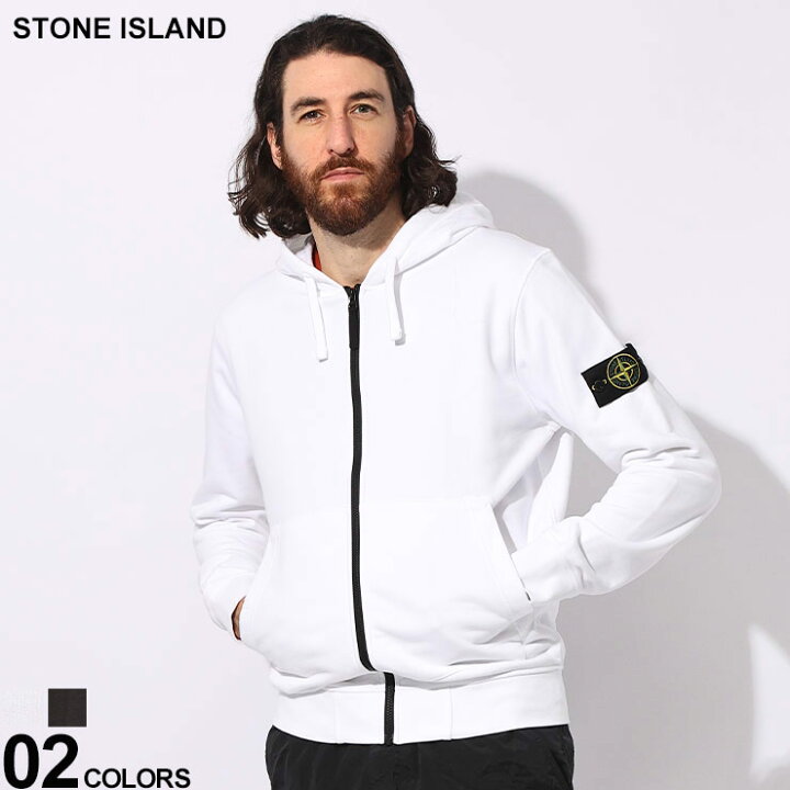 楽天市場】STONE ISLAND (ストーンアイランド) 裏毛 袖ロゴパッチ 無地  