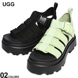 UGG (アグ) ヌバックレザー バックル ストラップサンダル CORA UGGL1152698 ブランド レディース シューズ ヒール 厚底 サンダル