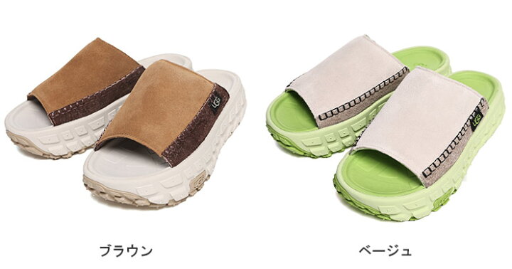楽天市場】UGG (アグ) スエードアッパー 軽量ソール スライドサンダル  