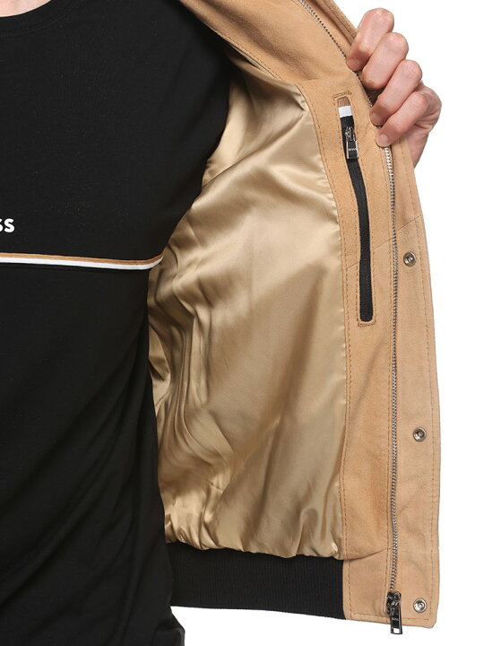 楽天市場】HUGO BOSS (ヒューゴボス) レザー スエード モノグラムロゴ  