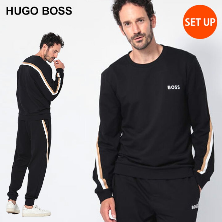 楽天市場】ヒューゴボス HUGO BOSS シグネチャーテープ トレーナー 