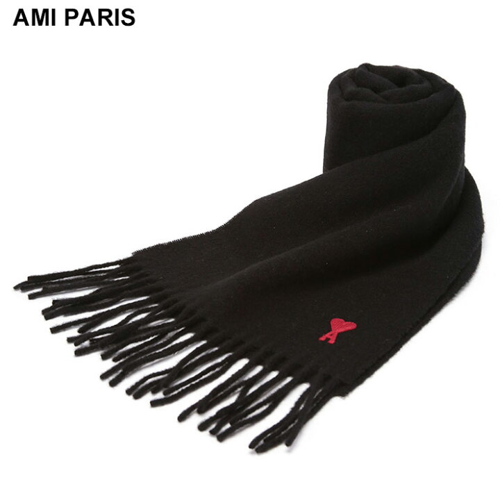 楽天市場】アミパリス AMI PARIS ウール フリンジスカーフ マフラー  