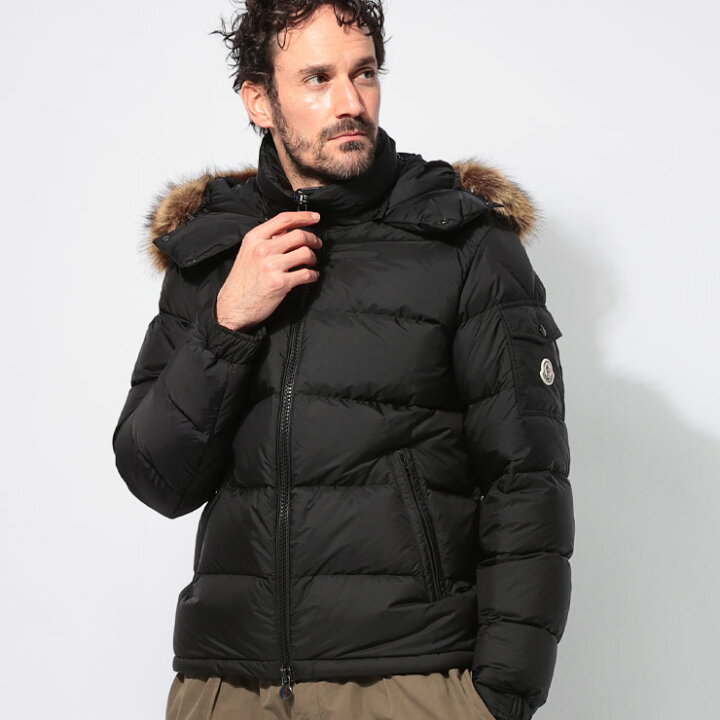 楽天市場】モンクレール MONCLER ファーフード着脱 肩ポケット付き 