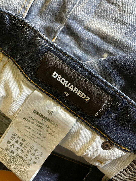 楽天市場】ディースクエアード DSQUARED2 ダメージ加工 ボタンフライ
