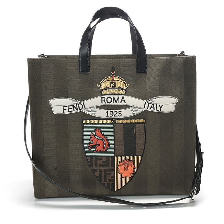 楽天市場】FENDI フェンディ ペカンキャンバス クラブ トートバッグ 
