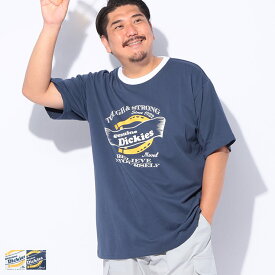 GENUINE Dickies (ジェニュインディッキーズ) 天竺リンガー 半袖 プリント Tシャツ 52601144 大きいサイズ メンズ トップス Tシャツ 半袖 プリント 春 夏
