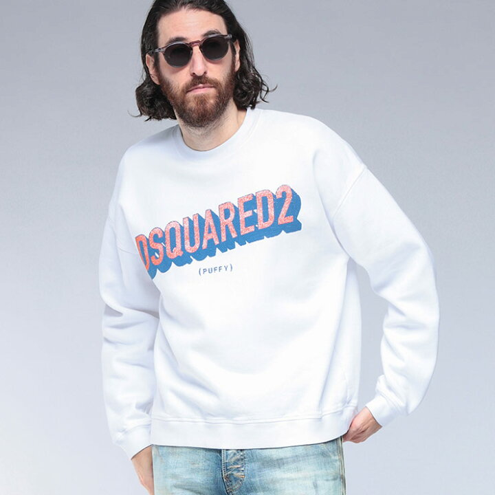 楽天市場】ディースクエアード DSQUARED2 裏起毛 ラバーロゴプリント 