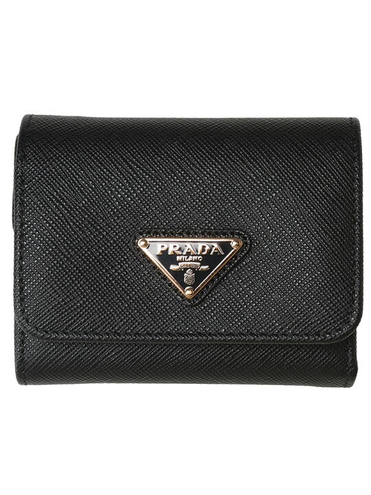 楽天市場】プラダ PRADA サフィアーノ トライアングルロゴ 二つ折り 