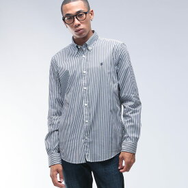 ヒューゴボス HUGO BOSS スリムフィット ストライプ柄 ボタンダウン 長袖 シャツ HB50545235 ブランド メンズ 男性 トップス シャツ 長袖 柄シャツ ドレスシャツ 長袖
