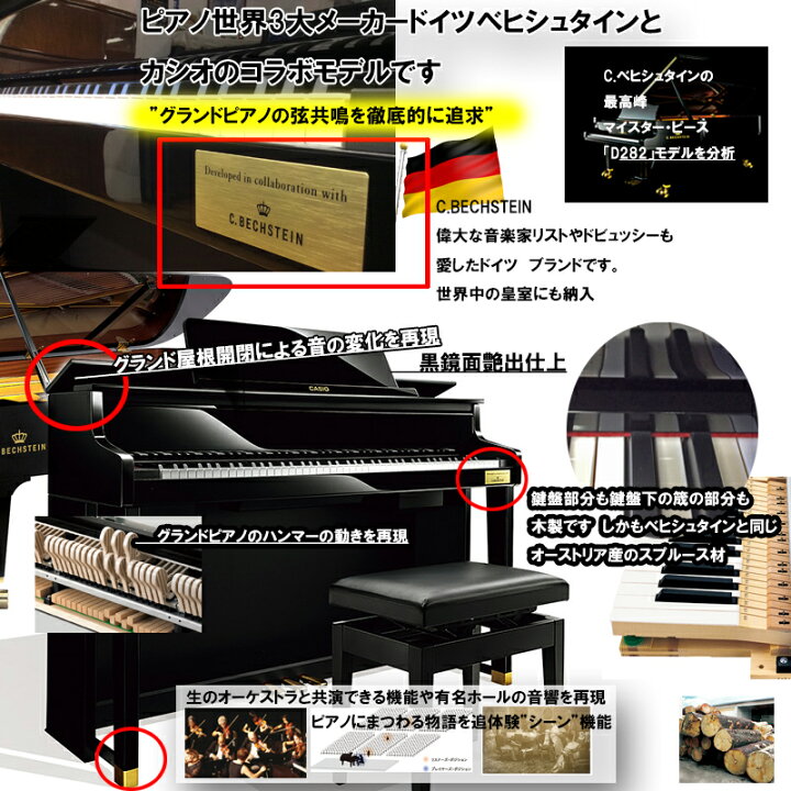 楽天市場】【親和特価！】カシオ CASIO GP-510BP Grand Hybrid 88鍵盤  
