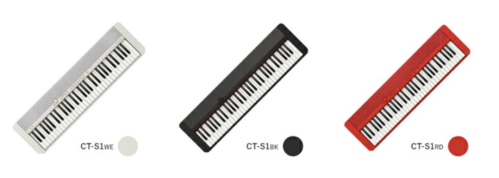 楽天市場】CASIO カシオ CT-S1 BK （黒 ブラック）【譜面立て付き】61 