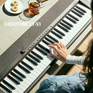 CASIO カシオ CT-S1 BK （黒 ブラック）【譜面立て付き】61鍵盤 【キーボード】 【電子ピアノ】Casiotone カシオトーン　CTS1【送料無料】【CS】