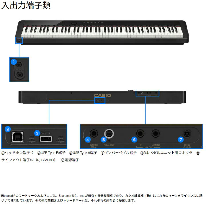 楽天市場】カシオ PX-S1100BK CASIO Privia ブラック 88鍵盤【本体のみ 