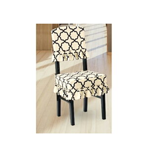 背付き椅子カバー モノトーン 北欧風 モロッカン柄 ピアノ椅子カバー 綿100% AB-CK【名古屋のピアノ専門店】