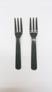 プラスチック フォーク 90mm(バラ入)黒色 プラスチックフォーク 20000本 使い捨てフォーク 試食用 テイクアウト 日本製 ミニフォーク 1本あたり1.3円 黒フォーク フォーク黒