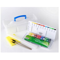 画材用具セットブルー【内容品のみ】　小学校　小学生　画材用具　画材セット　水彩セット　絵具セット　…