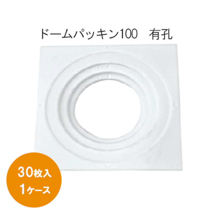 日本住環境ドームパッキン１００(有孔)　K-DMP100３０枚入／１ケース | まてりある　すぺーす