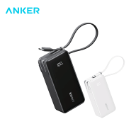 Anker モバイルバッテリー/USB充電器 Power BankブラックA1637N11／ホワイトA1637N2110000mAh Fusion Bui…