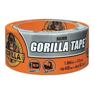 KURE�@�S�����e�[�v�@�V���o�[���͕�C�e�[�v�@No178748mm×9.1m×����0.43mmGORILLA TAPE