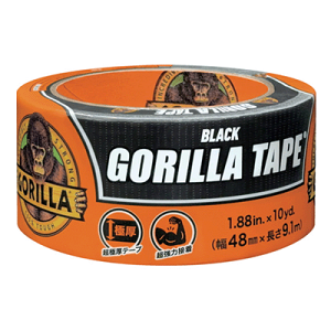 KURE�@�S�����e�[�v�@�u���b�N���͕�C�e�[�v�@No178848mm×9.1m×����0.43mmGORILLA TAPE