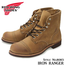 【5月は全品P10倍!要エントリー】RED WING レッドウィング 8083 Iron Ranger アイアンレンジャー メンズブーツ ショートブーツ 6インチ アイアンレンジ ラウンドトゥ 本革 プルアップレザー ハーネス Dワイズ ホーソーン