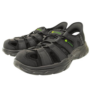 SKECHERS �X�P�b�`���[�Y REVOLTED SS-NILE �����Y �T���_�� Slip-ins �n���Y�t���[ �X���b�v�C���Y �N�b�V������ �y�� ���K �����b�N�X�h�t�B�b�g �u���b�N/�`���R���[�g �����H���e�b�h - �i�C�� 25604