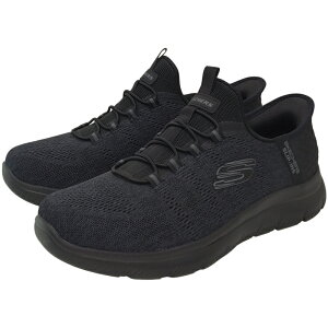 SKECHERS �X�P�b�`���[�Y �X���b�v�C���Y Summits - KEY PACE �����Y �X���b�|�� Slip-ins �X���b�v�C���Y �n���Y�t���[ �X�j�[�J�[ �y�� ���C�h�t�B�b�g ���L 4E �u���b�N �l�C�r�[ �`���R�[�� 232469W
