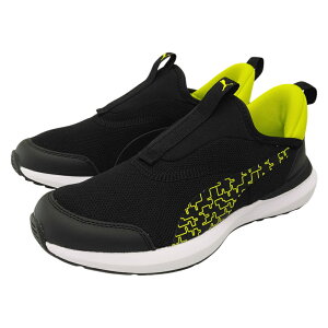 プーマ KRUZ PROFOAM EASE IN CYBER Jr クルーズプロフォーム イーズイン サイバー ジュニア キッズ スニーカー スリッポン 子供靴 快適 軽量 ハンズフリーシューズ PUMA ブラック ダークグレー 403217