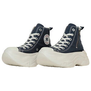 CONVERSE �R���o�[�X ALL STAR CITYHIKE Z HI ���f�B�[�X �n�C�J�b�g�X�j�[�J�[ �_�[�N�O���[�� �_�[�N�l�C�r�[ �`���b�N�e�C���[ �y�� ���� 6cm�\�[�� ���[�X�A�b�v �T�C�h�W�b�v �J�W���A�� 2025�N�H