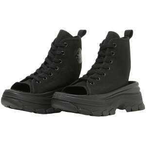 CONVERSE �R���o�[�X ALL STAR TREKWAVE CUTOUT SANDAL ���f�B�[�X �W���j�A �T���_���X�j�[�J�[ �X�j�T�� �u���b�N���m�N���[�� �u���b�N �h�� ����T���_�� 2026�N�t�ă��f�� �I�[���X�^�[ �g���b�N�E