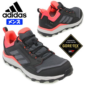 【4月は全品P10倍!要エントリー】アディダス Terrex Tracerocker 2.0 GORE-TEX Trail Running メンズ トレイルランニングシューズ 防水 スニーカー ゴアテックス トレランシューズ 運動靴 全天候型 グレー GZ8909 ブラック adidas テレックス トレースロッカー