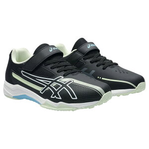 アシックス asics 1154A220 レーザービーム SK-MG-G キッズ ジュニア スニーカー 子供靴 運動 陸上 通学 軽量 マジックテープ 3E相当 幅広 人気モデル 2025年春夏モデル LAZERBEAM ブラック ライトブルー
