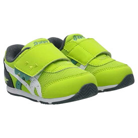 アシックスキッズ asics KIDS スクスク SUKUSUKU 1144A392 アイダホ BABY KT-ES D 2 ベビー キッズ スニーカー チャイルドシューズ 子供靴 運動靴 1本ベルト 足にやさしい 通気性 消臭 抗菌 恐竜 IDAHO ライトグリーン ブルー オレンジ