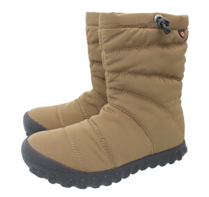 BOGS ボグス B PUFFY MID 9" ショートブーツ レディース カジュアル 防水 保温性 耐久性 防滑 滑りにくい 雪寒地 スノーブーツ ウィンターブーツ 雪の日 ブラック/コヨーテブラウン/ダークグリー